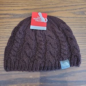 North Face brown wool hat new with tags
